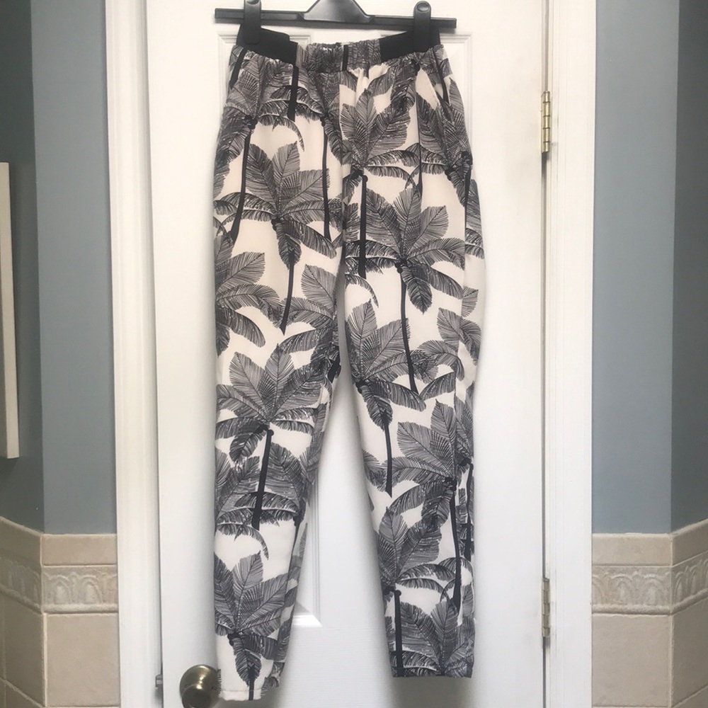 Tropical High-Waist Pants